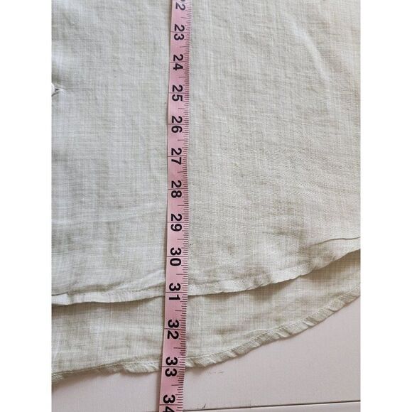 Perry Ellis Mint Green XXL Linen Button Down Shirt - Picture 3 of 6